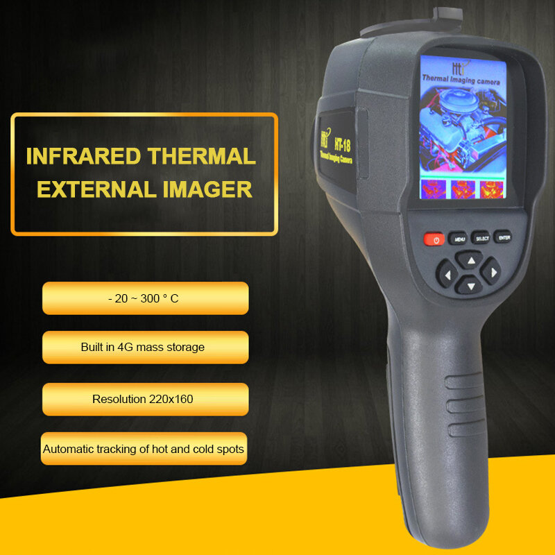 HT-18 Infrarood Warmtebeeldcamera Resolutie 220X160 Industriële Thermometer Vloerverwarming Buis Testen Temperatuur Thermische Camera