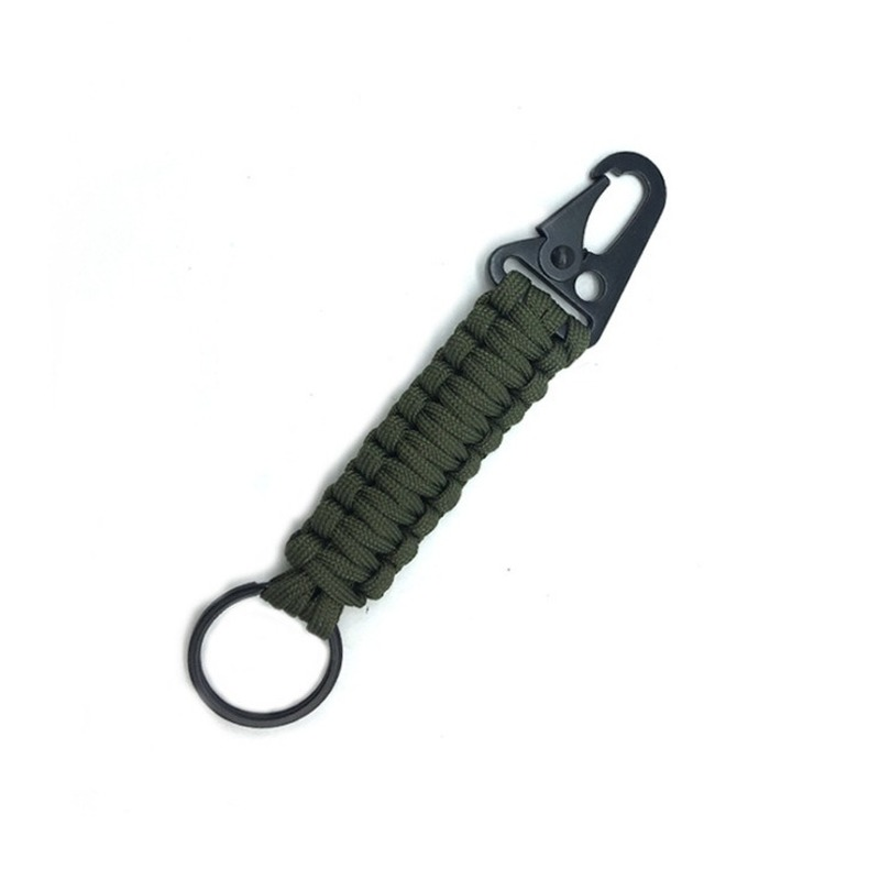 Outdoor Umbrella Rope Military Mountaineering Buckle Key Chain Olecranon Buckle Camping Survival Emergency Multi-function Tool