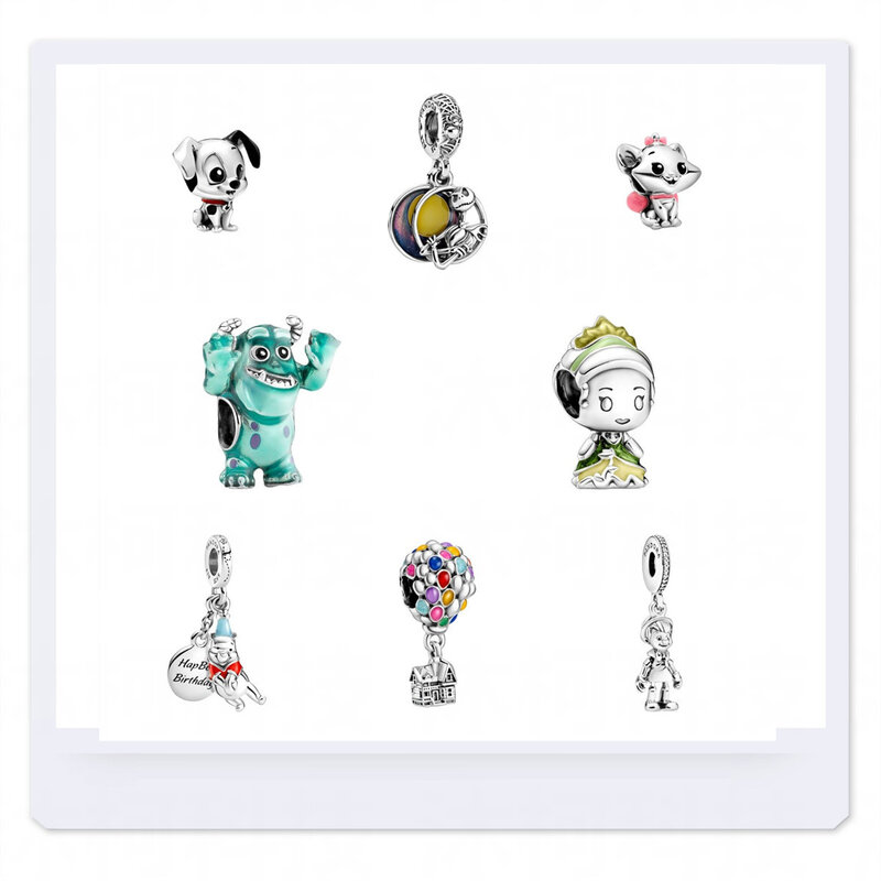 Disney Winnie Aladdin Lampe Serie Großhandel Sterling Silber Pandora Charms Fit Schmuck Armband Perlen Kostenloser Versand Großhandel