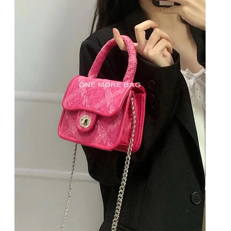 Niche Design Premium Bag New Fashion Female Chain Messenger Bag Shoulder Bag Square Bag Underarm Bag Dual-use Bag