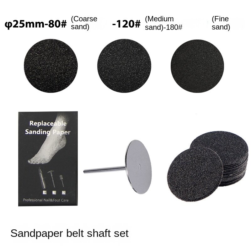 Disc Pads Replaceable Sanding Paper With Disc Foot Calluse Cuticle Callus Remove Tool For Sandpaper Pedicure Tool 50Pcs/Box