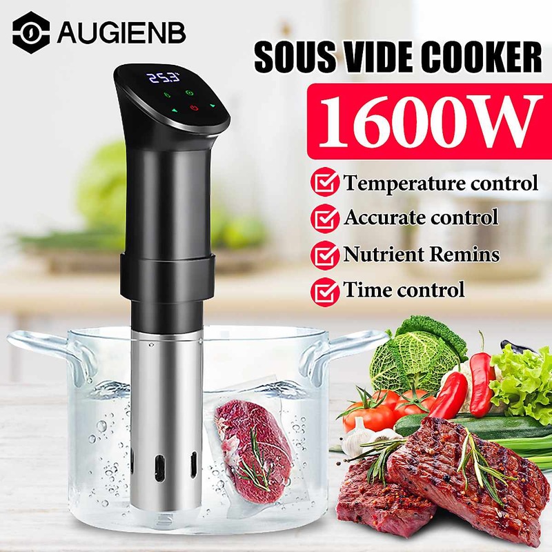 1600W LCD Touch Sous Vide Cooker Waterproof Sous Vide Immersion Circulator Vacuum Heater Machine Slow Cooker