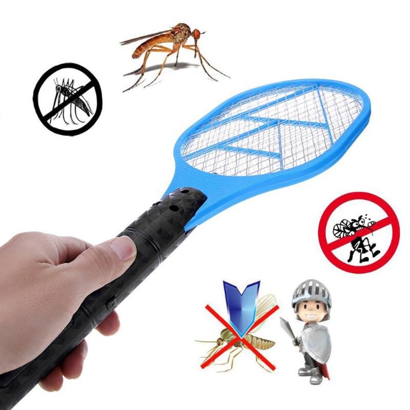 2X Batterien Elektrische Moskito-klatsche Anti Moskito Fly Repellent Pest Ablehnung Schläger Bug Insekt Repeller
