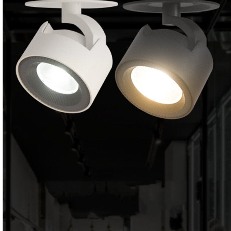 LED Embedded Scheinwerfer Decke Licht Wohnzimmer Decke Nordic Track Scheinwerfer Universal Einstellbare Cob Downlight