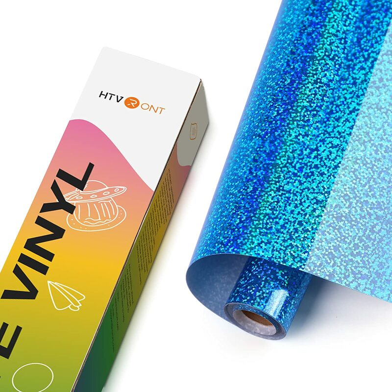 HTVRONT 12 "X10ft/30x300cm Glitter Laser Dot adesivo vinile rotolo adesivo permanente pellicola vinile per Cricut Maker Glass Wall Decor