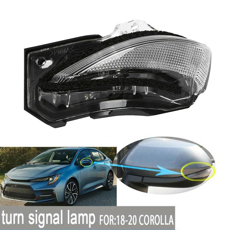 Car Exterior Rearview Side Mirror Light Turn Signal Flashing Blinker Lamp for TOYOTA Corolla 2019-2021 Left
