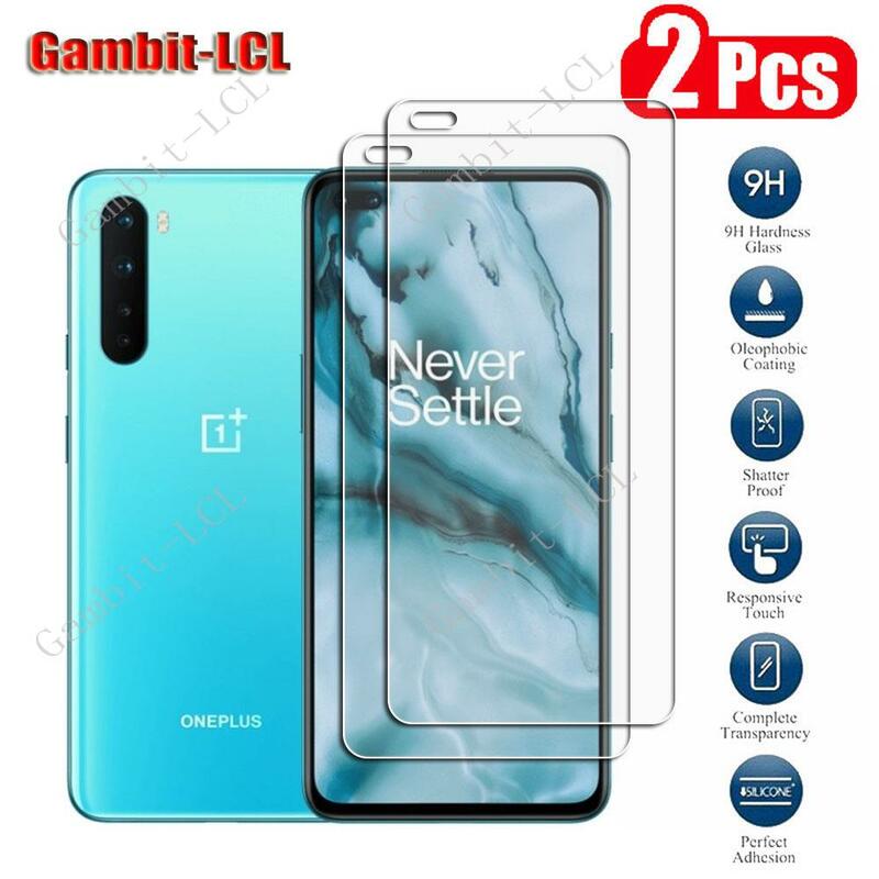 2Pcs Original Protection Tempered Glass For OnePlus Nord  6.44"  1+Nord  AC2001, AC2003 Screen Protective Protector Cover Film