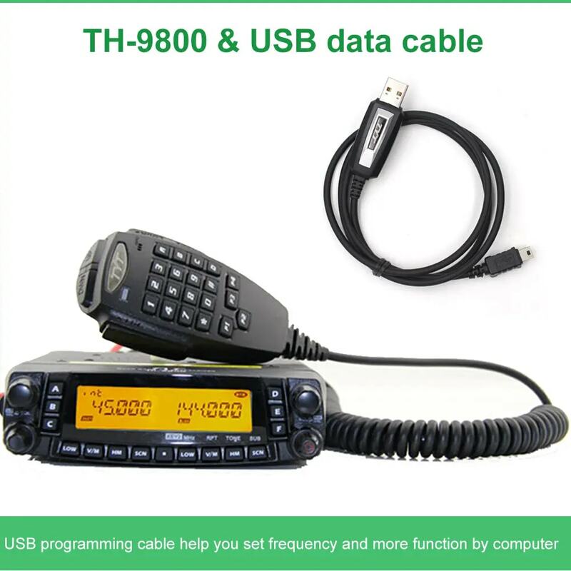 Mobile Radio TYT TH-9800 50W Double Display Repeater Scrambler Amateur VHF UHF Transceiver Auto Truck Vehicle Walkie Talkie