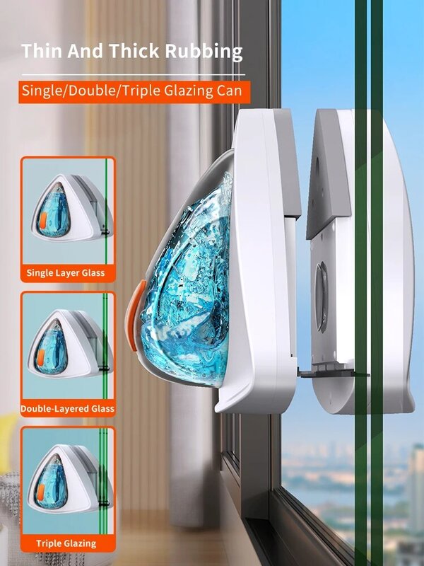 Joybos janela magnética limpador automático de descarga de água dupla janela de vidro limpador de janela magnética escova de limpeza em casa ferramenta