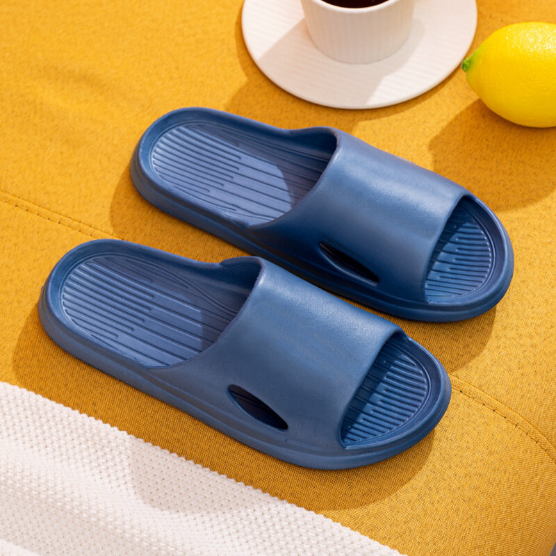 Zapatillas planas antideslizantes para hombre y mujer, chanclas de verano para el baño y la playa