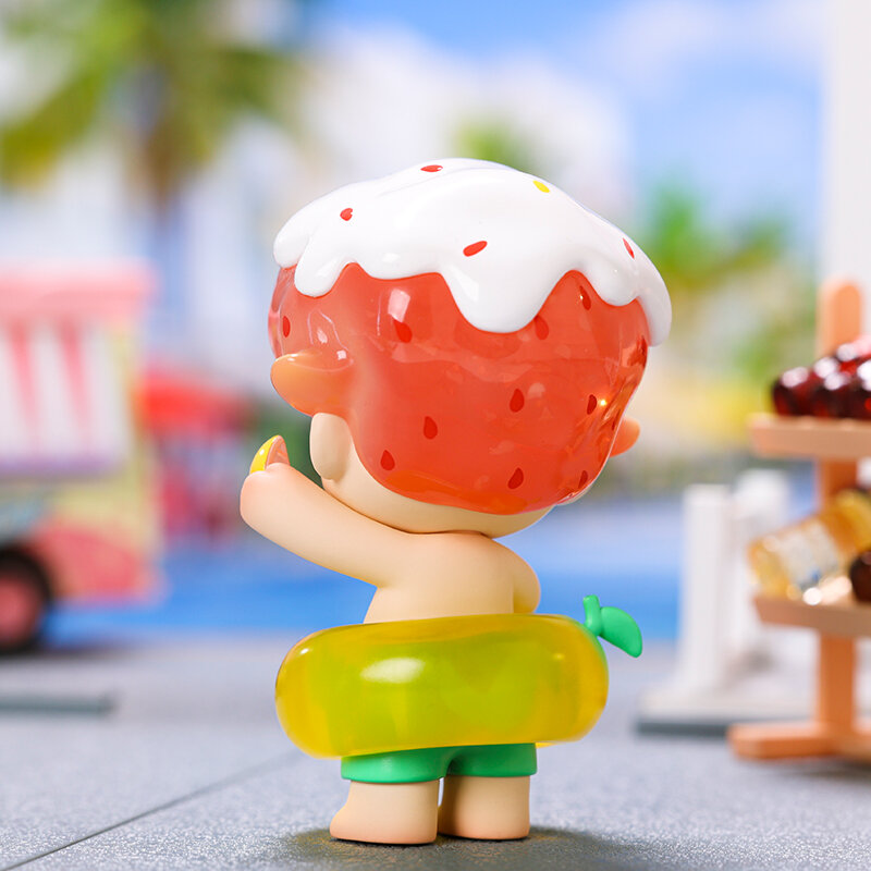 POP MART DIMOO Patung Pomelo Mangga Mainan Aksi Hadiah Ulang Tahun Mainan Lucu