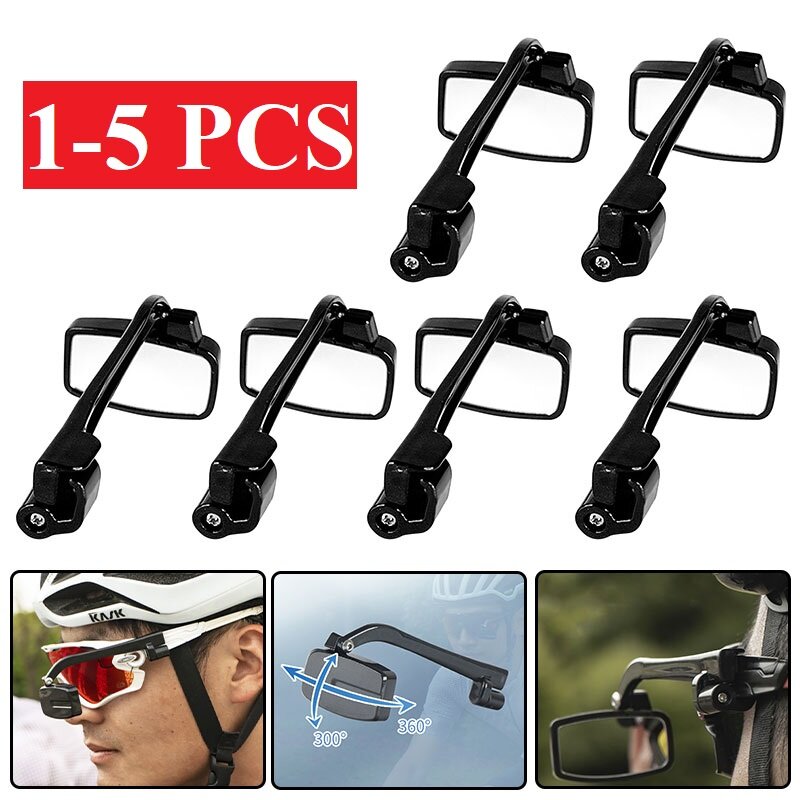 Bike Bicycle Cycling Riding Glasses Rear View Mirror 360 Helmet Rear View Adjustment Rearview Eyeglass Mount Riding Equipment