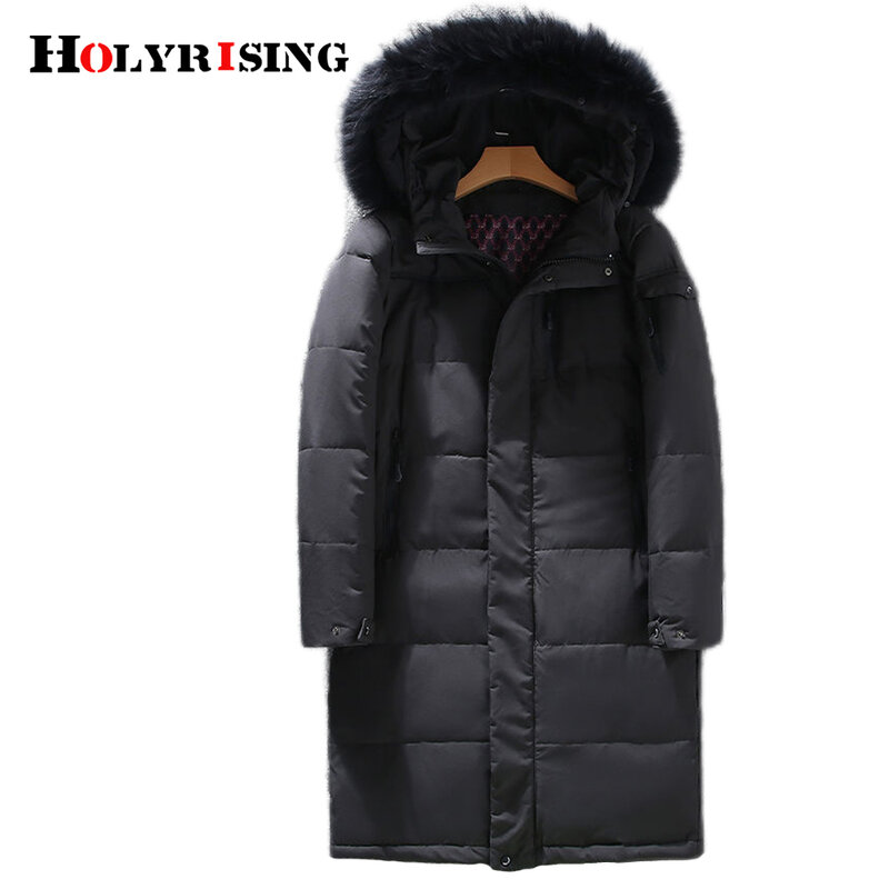 M-5XL Men Winter Down Coat Male Casual Long Parka Overcoat Outdoor Warm Thick White Duck Down Jacket Hooded Puffer Jackets Coat
