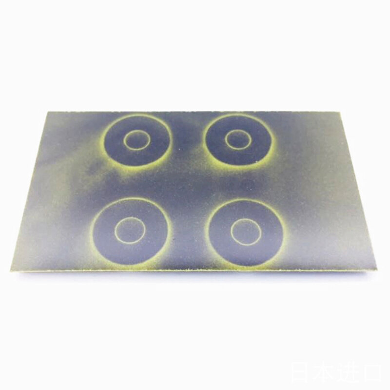 1PCS Yellow Magnetic Field Viewing Film Card Magnet Detector Patte 25/30/40/50mm  Detector Pattern Display