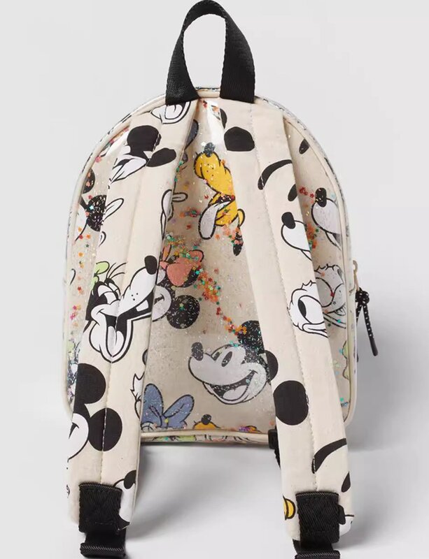Disney Cartoon Pattern Backpack para Bebés Meninos e Meninas, Mickey e Minnie, Anime School Bags, Saco Infantil, Presentes, Novo