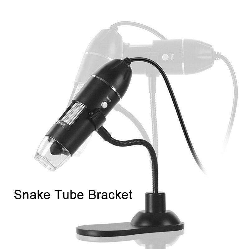 50X-1000X Digital Microscope USB Camera with Snake Tube Holder 8 LED Electronic Magnifier Contect PC for PCB Textile Inspection