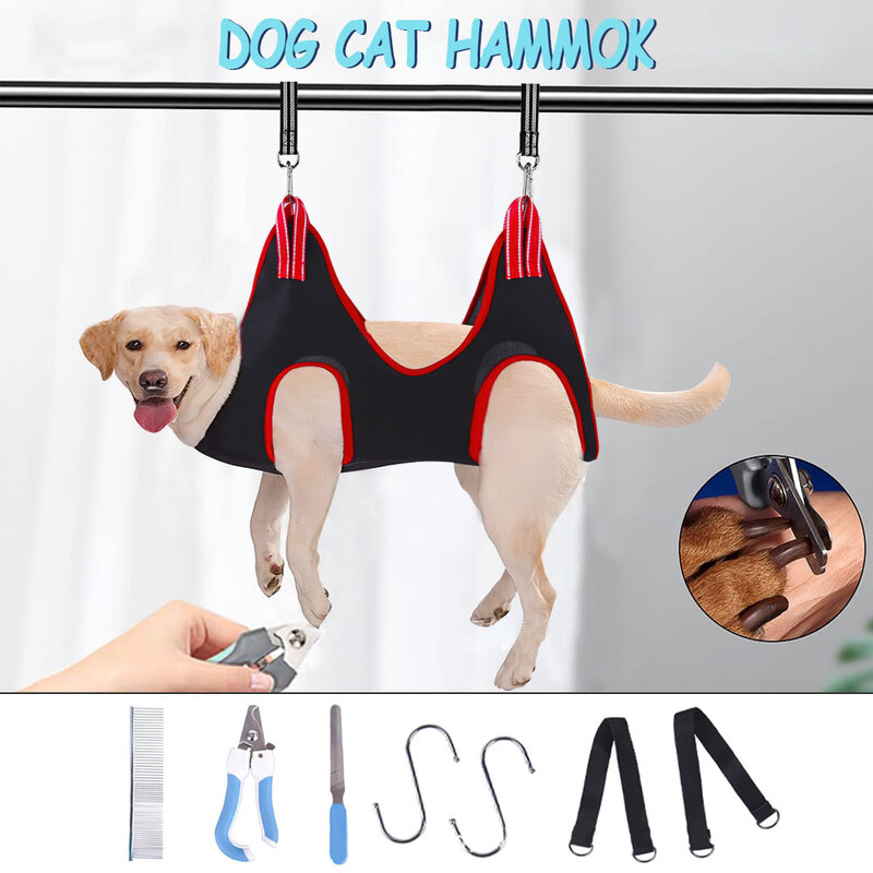 Dog Cat Hammock is Convenient for Cutting Nails Aand Drying Hair Home Cat And Dog Accessories Pet Shop Pruning Set Nail Scissors