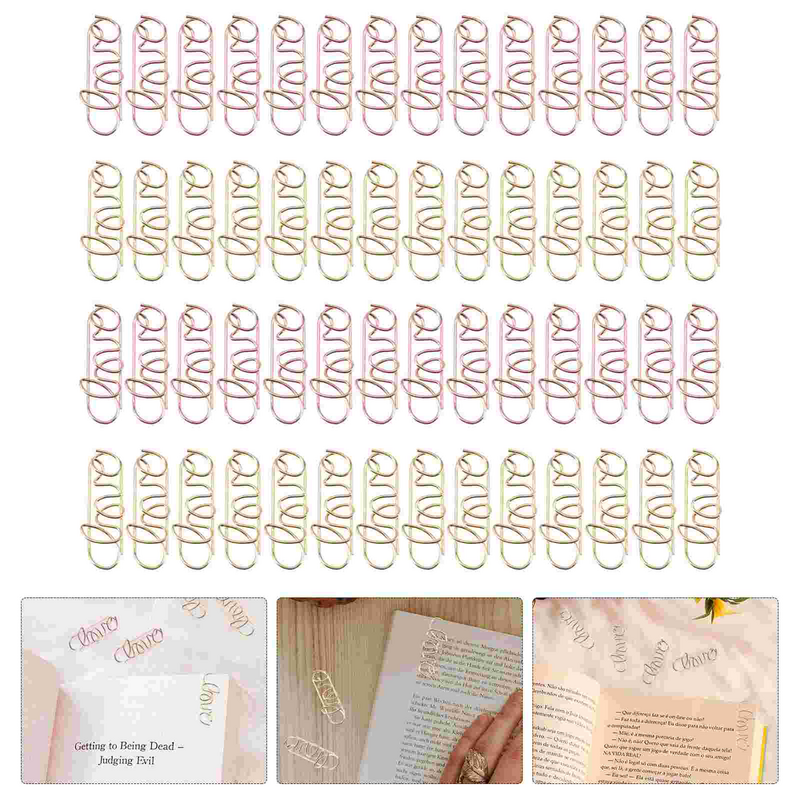 Paper Clips Clip Metal Supplies Office Stationery Love Wedding Binder Cute Document Notebook Marking Mini Bookmarks Shaped