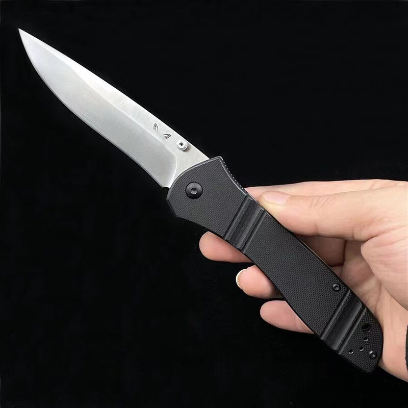 D2 بليد BM 710 في الهواء الطلق التكتيكية سكين للفرد صلابة عالية G10 مقبض سكاكين الجيب الدفاع عن النفس السلامة
