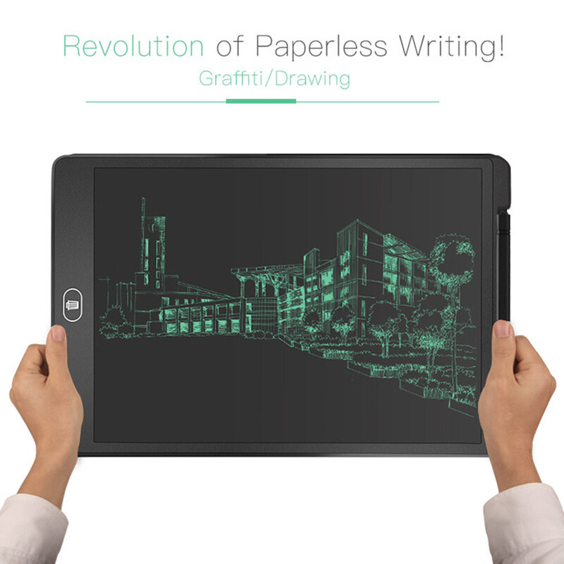 Placa gráfica ultra-fina eletrônica digital lcd escrita tablet almofadas de pintura eletrônica papelaria graffiti board