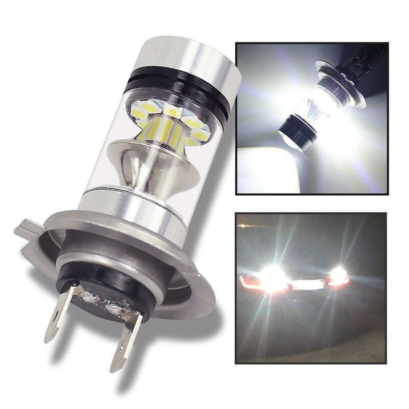 1x Hoge Kwaliteit Led Auto Mistlamp H1/H3/H4/H7/H8H11/9005/9006 6500K wit Licht Super Heldere Mist Lamp Plug En Play 12V