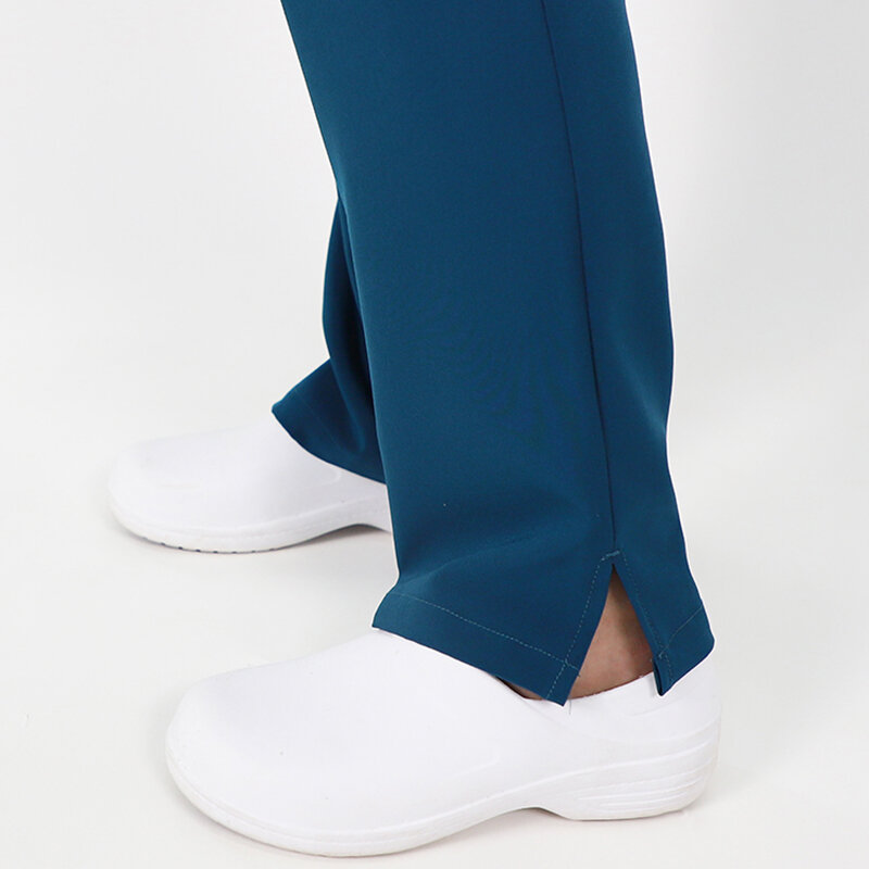 Uniformes mundo calças femininas uniforme com seis bolsos de enfermagem esfrega para mulher