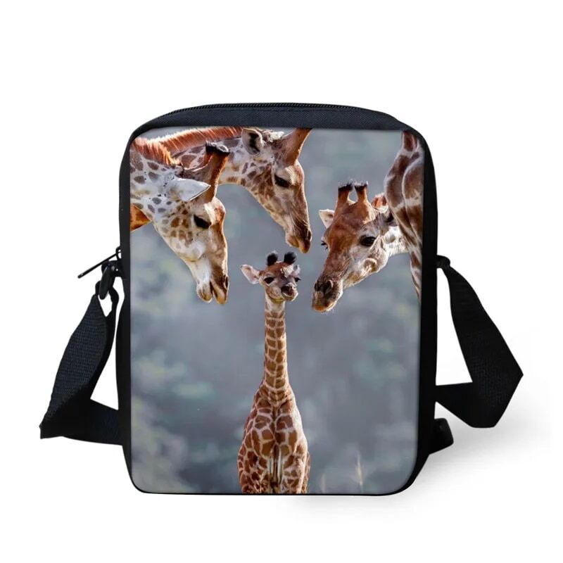 애드보케이터 귀여운 동물 패턴 작은 아이 크로스 바디 가방, 어린이 가방, 학생 메신저 가방, 무료 배송