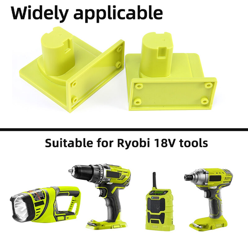 2 ~ 20 confezioni per Ryobi Holder 18V adattatore per batteria Drill Mount Dock Case valigia per utensili elettrici accessori per la conservazione strumenti