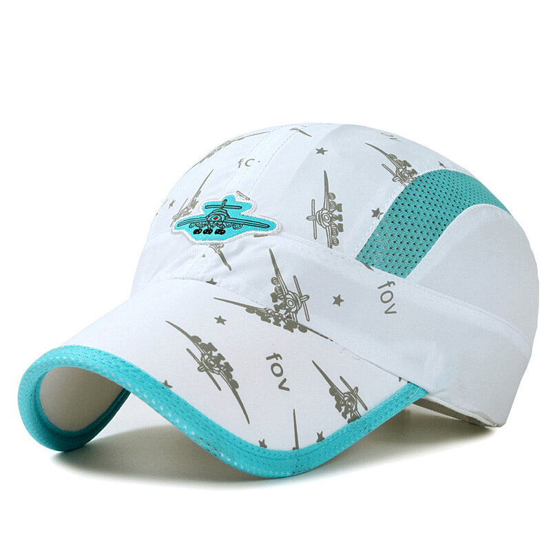 Sombrero ligero y transpirable para niños, gorra de béisbol de malla con protección UV, de secado rápido, UPF50 +