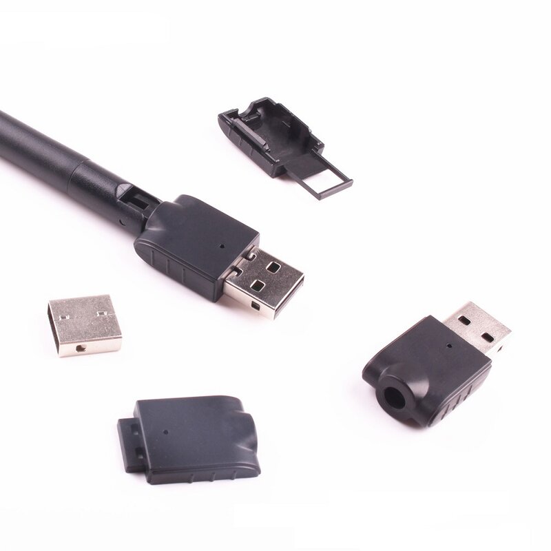 Adapter USB Wifi anteny odbiornik 150Mbps Mini klucz sprzętowy bezprzewodowy Wifi 7601 2.4Ghz do DVB-T2 DVB-S2 TV, pudełko sieci Wi-FI karta LAN