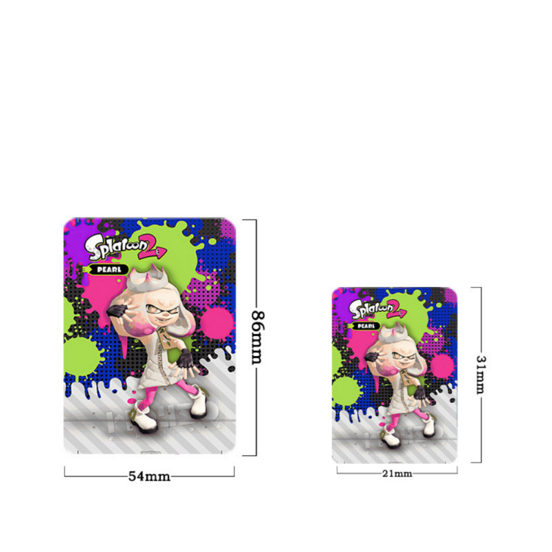 Tarjeta de Splatoon 3 amibo, personajes de amxxbo, accesorios de disfraz, emblema de fuego, cerraduras de guerreros, etiqueta de tarjeta NFC para Switch NS