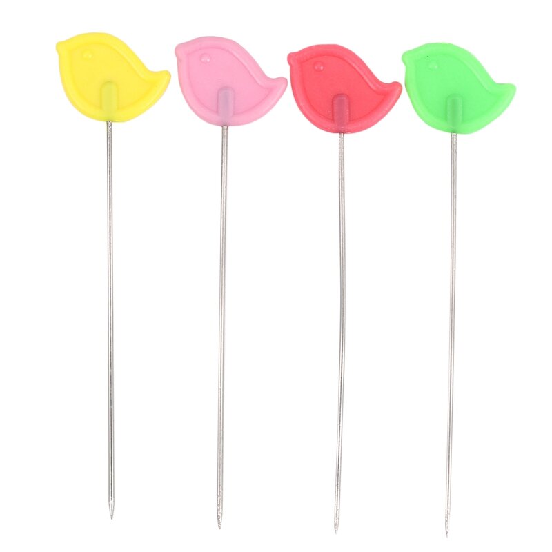 Pack Of 300 Pcs Head Pins Flower Or Bear Flat Button Head Pins DIY Quilting Tool Sewing Accessories