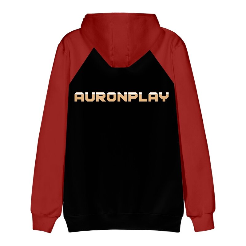 Hoodie Pria Jaket Pullover Auronplay Merch Pakaian Olahraga Cosplay Game Cetak 3D untuk Pria dan Wanita Pakaian Jalanan Kasual