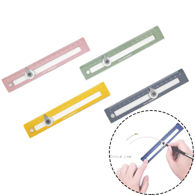Compass and Ruler in One Unsharp Compass Geometry Drawing Tools Student Study Handle Official Business School Offices Supplies