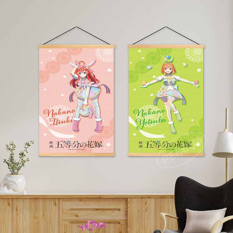 Canvas Modular Wooden Hanging The Quintessential Quintuplets Prints Painting Anime Decor Home Poster Kids Room Wall Art Pictures
