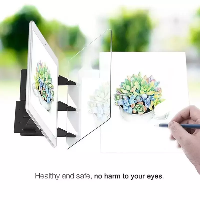 Optical Imaging Drawing Board Lens Sketch Specular Reflection Dimming Bracket Holder Painting Mirror Plate Tracing Copy Table