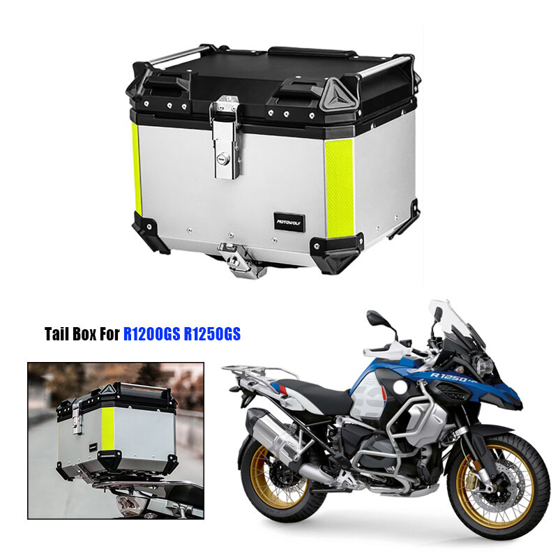 For BMW R1200GS R1250GS LC ADV Adventure 2013-2022 Motorcycle Helmet Box Universal Top Tail Rear Luggage Storage Tool Cases Lock