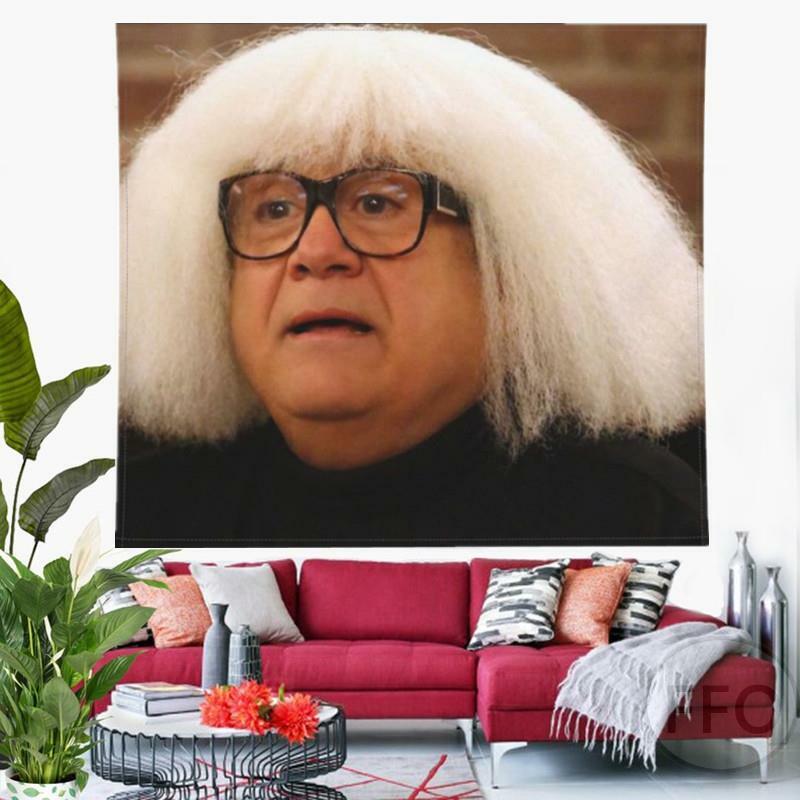 Настенный Гобелен Baphomet Дэнни ДеВито, настенный смешной мем, гобелены, эстетическое комнатное украшение, гобелены, одеяло, йога для офиса