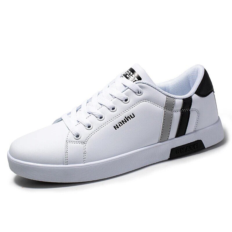Alta qualidade da marca de esportes dos homens sapatos brancos moda clássico casual homem tênis venda quente respirável sapatos casuais ao ar livre