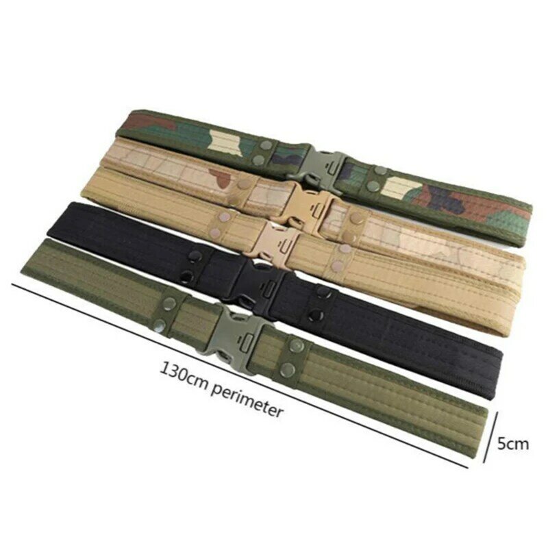 High Quality Army Style Thicken Combat Belt Quick Release Tactical Belt Fashion Men Canvas Waistband Outdoor Hunting Accessories