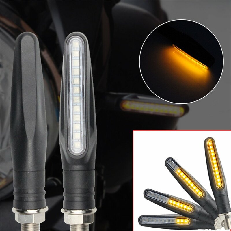4pcs Motorcycle LED Turn Signal Electric Vehicle Motoebike Front and Rear General Headlights Signal Lights