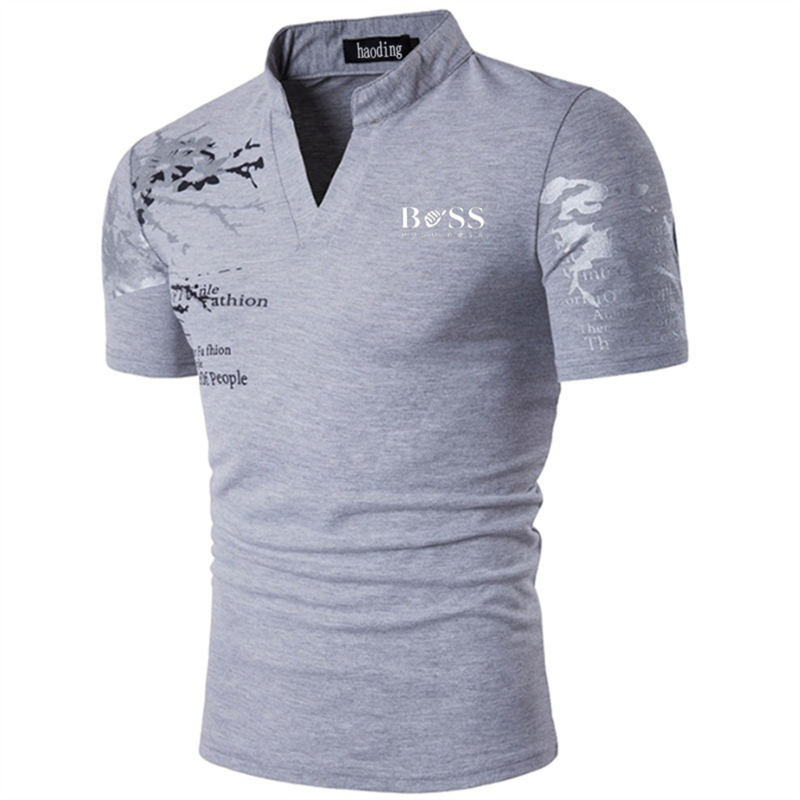 Kaus cetakan Digital pria, baju pantai Hawai lengan pendek bernapas musim panas