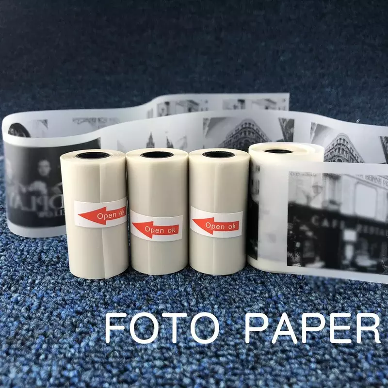 กระดาษความร้อน Self-กาวพิมพ์สติกเกอร์กระดาษม้วนโดยตรง57*30มม.(2.17 * 1.18in) สำหรับ PeriPage A6กระเป๋า PAPERANG P1/P2