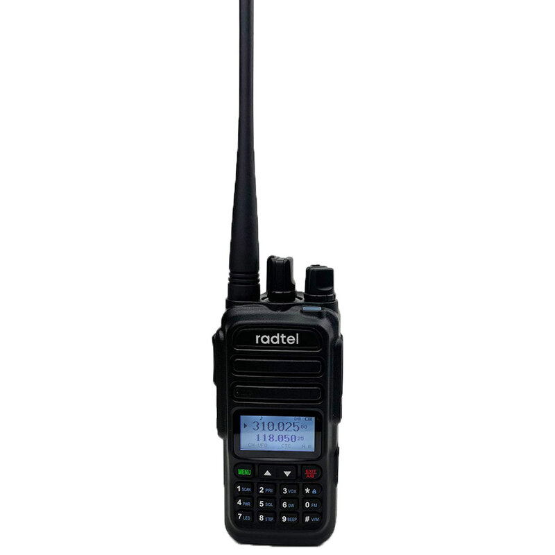 Radtel-walkie-talkie con banda de aire, escáner de policía de Color, RT-830 NOAA, canal meteorológico, 6 bandas, Amateur, Radio bidireccional, 128CH