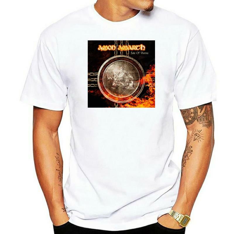 Nova camiseta destino da morte norns banda de metal amon amarth dtg impresso t-s6xl