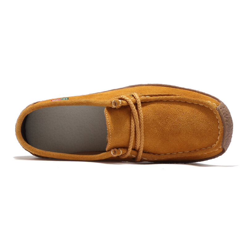 Big Size Koe Suede Leer Vrouwen Flats Vrouwen Casual Schoenen Dames Instappers Mocassin Rijden Schoenen Mocassins Mujer