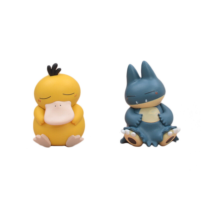 Figuras de acción de Anime de Pokémon, juguetes de colección de dibujos animados de la serie Sleep Starry Dream, Psyduck Snorlax, modelo de muñeca de Navidad