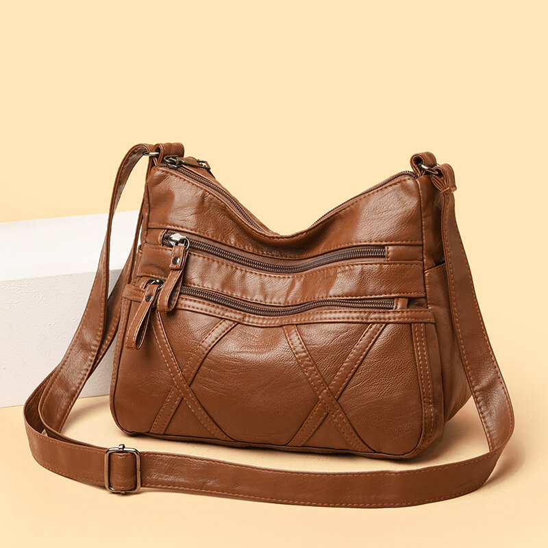 Luxury Designer Tote Wallet High Quality Women's Soft Leather Shoulder Bag Multilayer Classic Messenger Bag