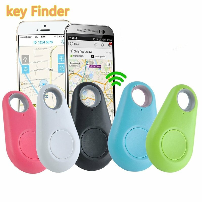 Pencari Pintar Antihilang Gantungan Kunci Alarm Bluetooth-Pelacak Kompatibel Tag Pencari Kunci Dua Arah Pemosisian Pencarian Alarm untuk Anak Hewan Peliharaan