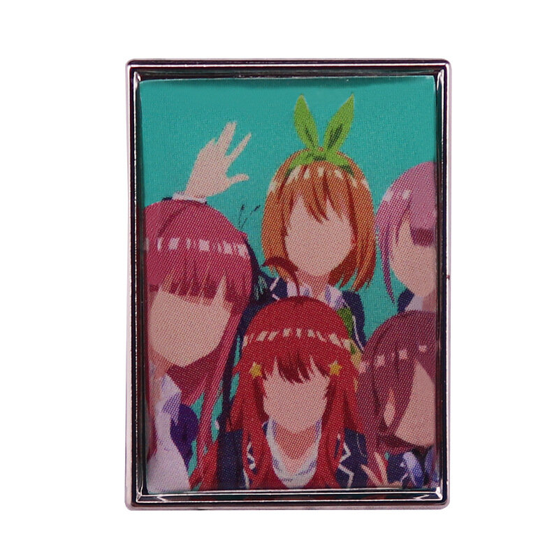 A0813 The Quintessential Quintuplets Enamel Pins Cosplay Brooches Clothes Backpack Lapel Badges Fashion Jewelry Accessories